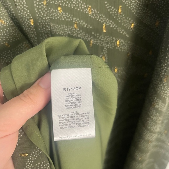 Molly Bracken Nwt Mini Flare Printed Dress ladies woven dress khaki Jena size S - Picture 8 of 10